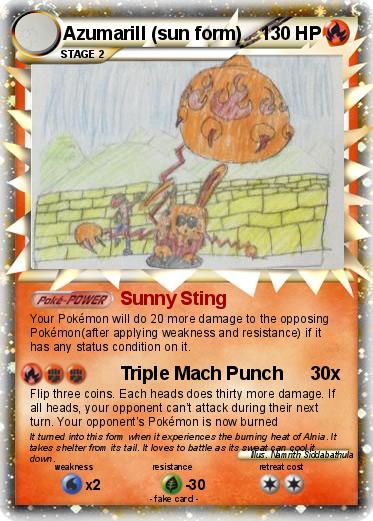 Pokemon Azumarill (sun form)