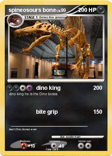 Pokemon spineosours bone