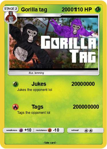 Pokemon Gorilla tag          20001