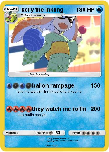 Pokemon kelly the inkling