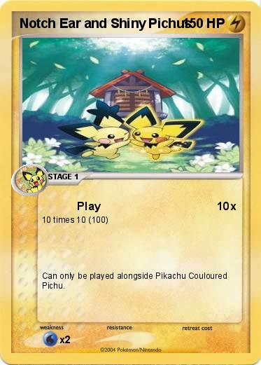 Pokemon Notch Ear and Shiny Pichus