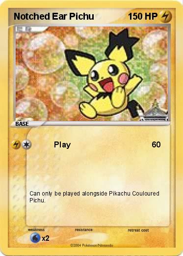 Pokemon Notched Ear Pichu