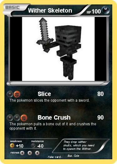 Pokemon Wither Skeleton