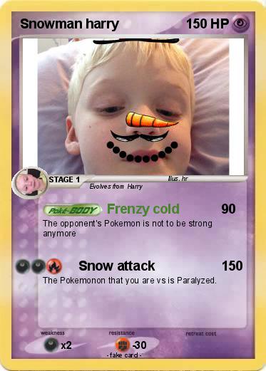 Pokemon Snowman harry