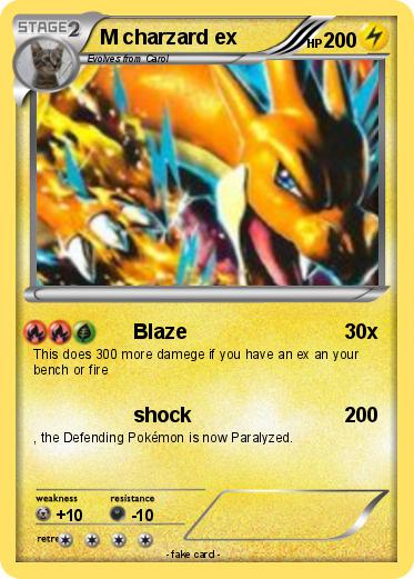 Pokemon M charzard ex