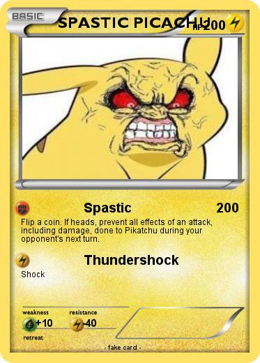 Pokemon SPASTIC PICACHU