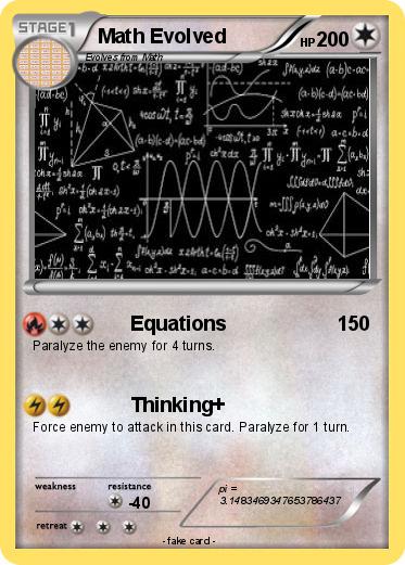 Pokemon Math Evolved