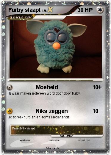 Pokemon Furby slaapt