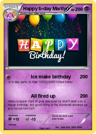 Pokemon Happy b-day Marilyn