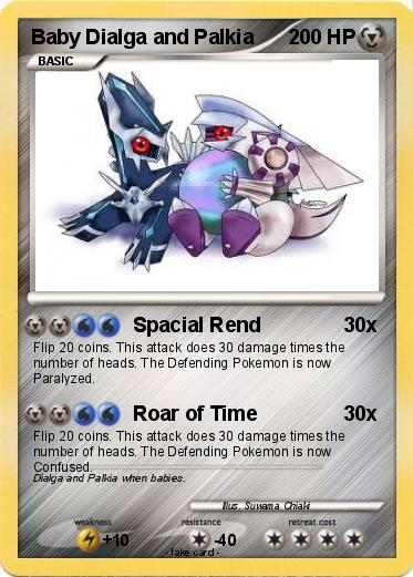 Pokemon Baby Dialga and Palkia
