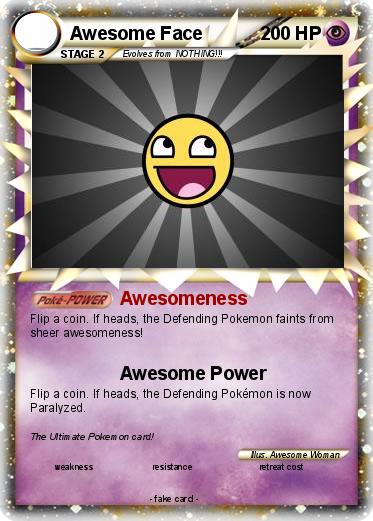 Pokemon Awesome Face
