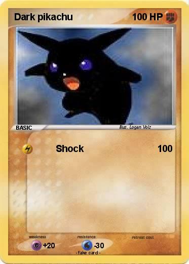 Pokemon Dark pikachu