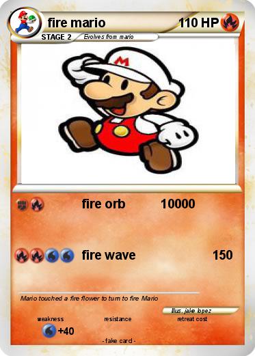 Pokemon fire mario