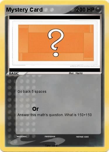 Pokemon Mystery Card