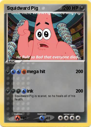 Pokemon Squidward Pig