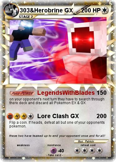 Pokemon 303&Herobrine GX