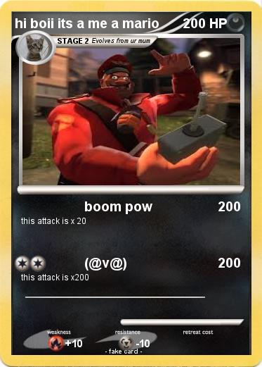 Pokemon hi boii its a me a mario