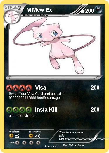 Pokemon M Mew Ex