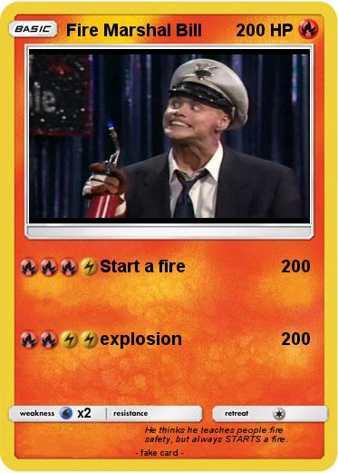 Pokemon Fire Marshal Bill
