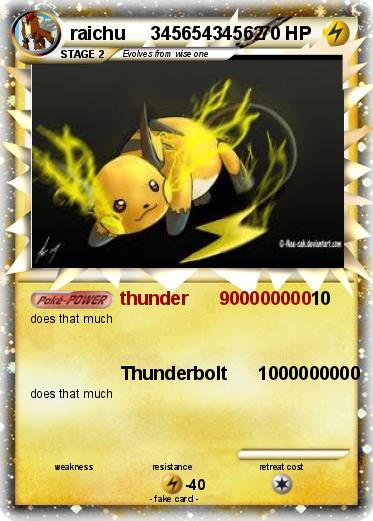 Pokemon raichu     34565434562