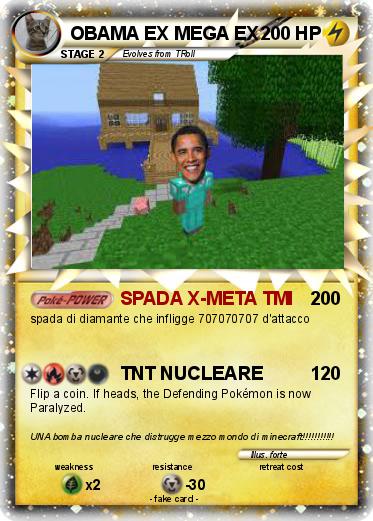 Pokemon OBAMA EX MEGA EX