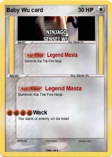 Pokemon Baby Wu card
