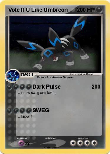 Pokemon Vote If U Like Umbreon