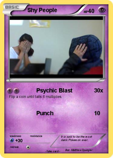 Pokemon Shy People