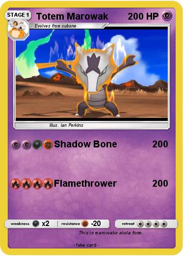 Pokemon Totem Marowak