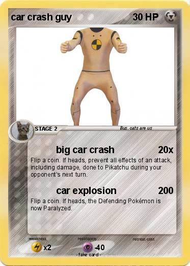 Pokemon car crash guy