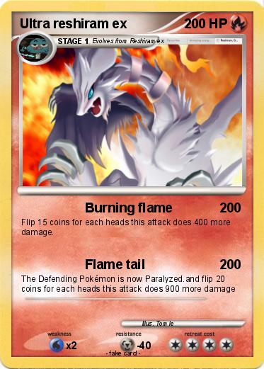 Pokemon Ultra reshiram ex
