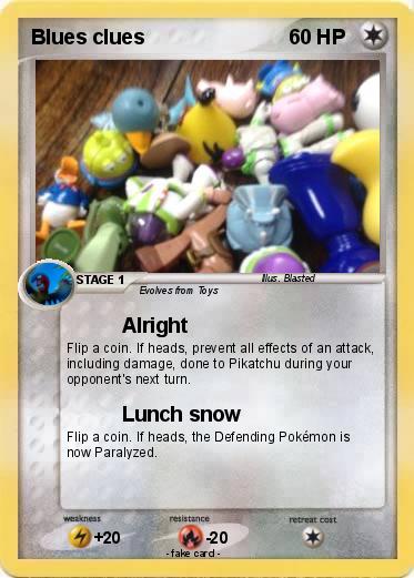 Pokemon Blues clues