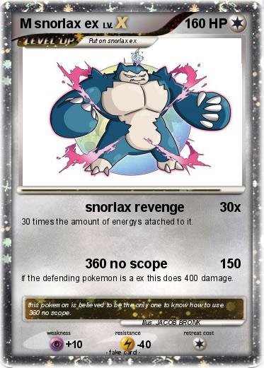 Pokemon M snorlax ex