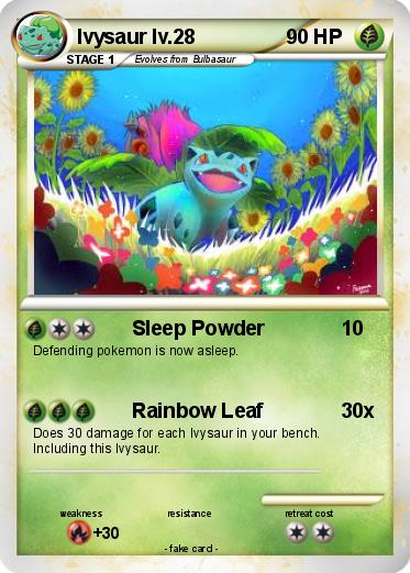 Pokemon Ivysaur lv.28