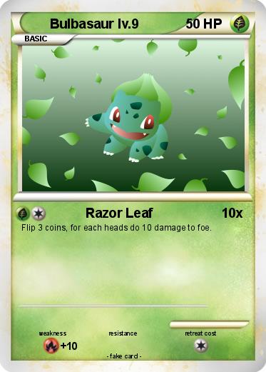 Pokemon Bulbasaur lv.9