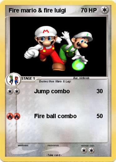 Pokemon Fire mario & fire luigi