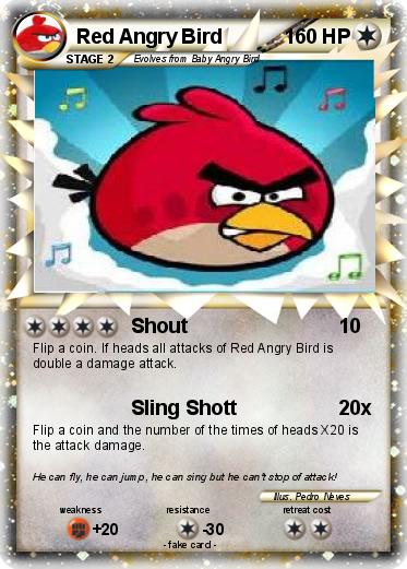 Pokemon Red Angry Bird