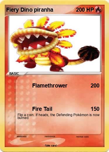 Pokemon Fiery Dino piranha