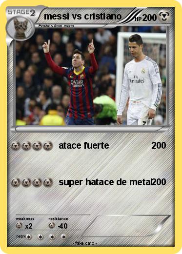 Pokemon messi vs cristiano