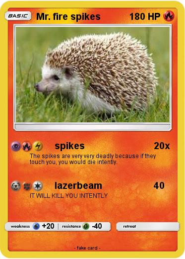 Pokemon Mr. fire spikes