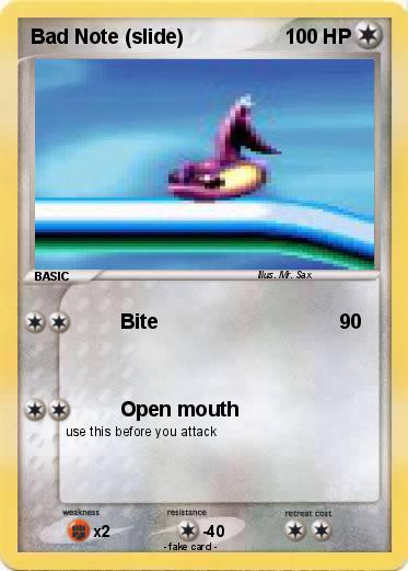 Pokemon Bad Note (slide)