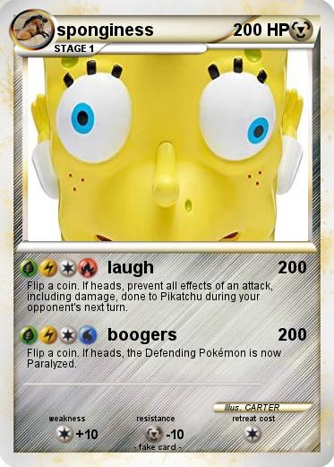 Pokemon sponginess