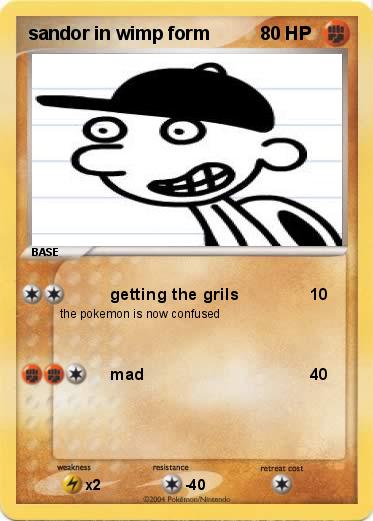 Pokemon sandor in wimp form