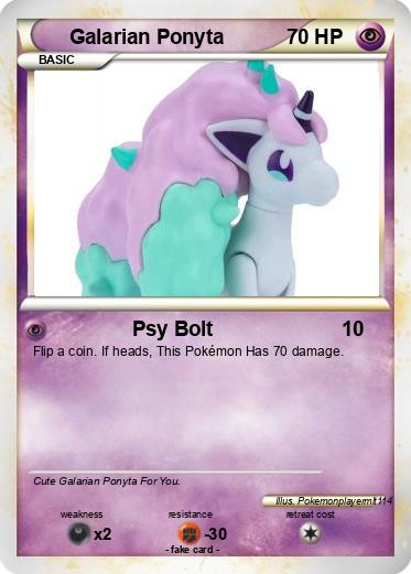 Pokemon Galarian Ponyta
