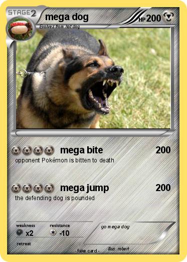 Pokemon mega dog