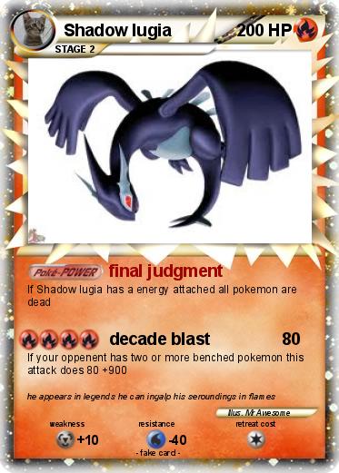 Pokemon Shadow lugia