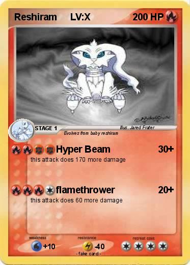 Pokemon Reshiram     LV:X