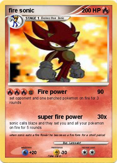 Pokemon fire sonic