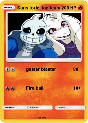 Pokemon Sans toriel tag team