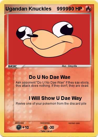 Pokemon Ugandan Knuckles    99999